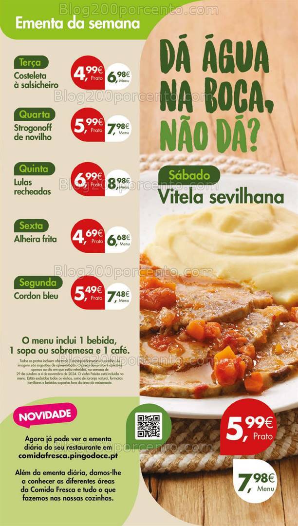 Antevisão Folheto PINGO DOCE Lojas Grandes Promoções de 29 outubro a 4 novembro
