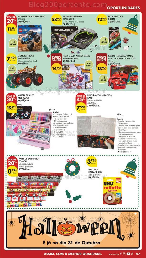 Antevisão Folheto PINGO DOCE Bazar Grandes Promoções de 29 outubro a 4 novembro