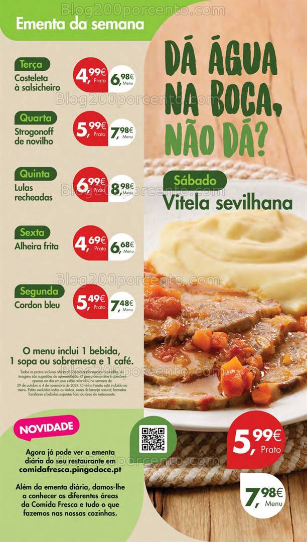Antevisão Folheto PINGO DOCE Lojas Pequenas Promoções de 29 outubro a 4 novembro