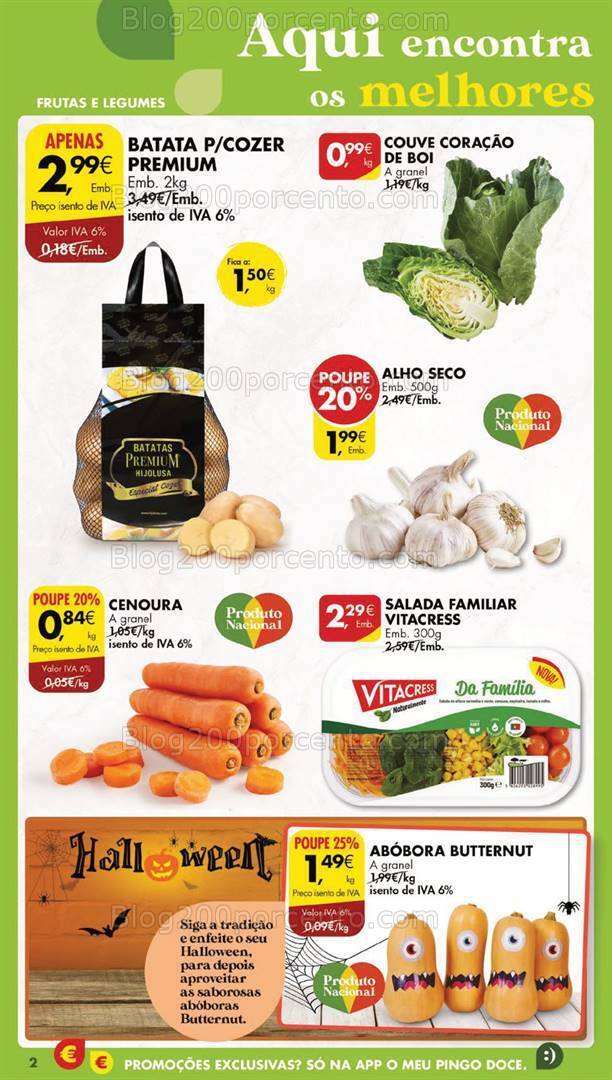 Antevisão Folheto PINGO DOCE Lojas Grandes Promoções de 31 outubro a 6 novembro