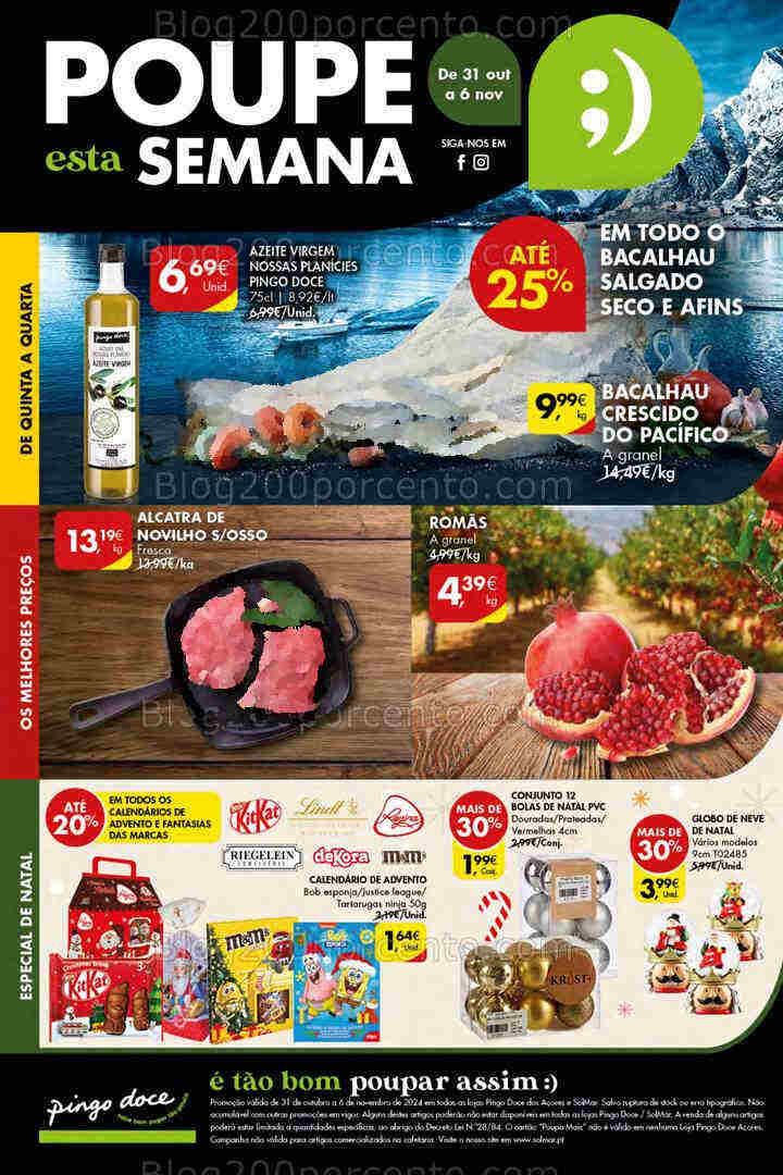 Antevisão Folheto PINGO DOCE Açores Promoções de 31 outubro a 6 novembro