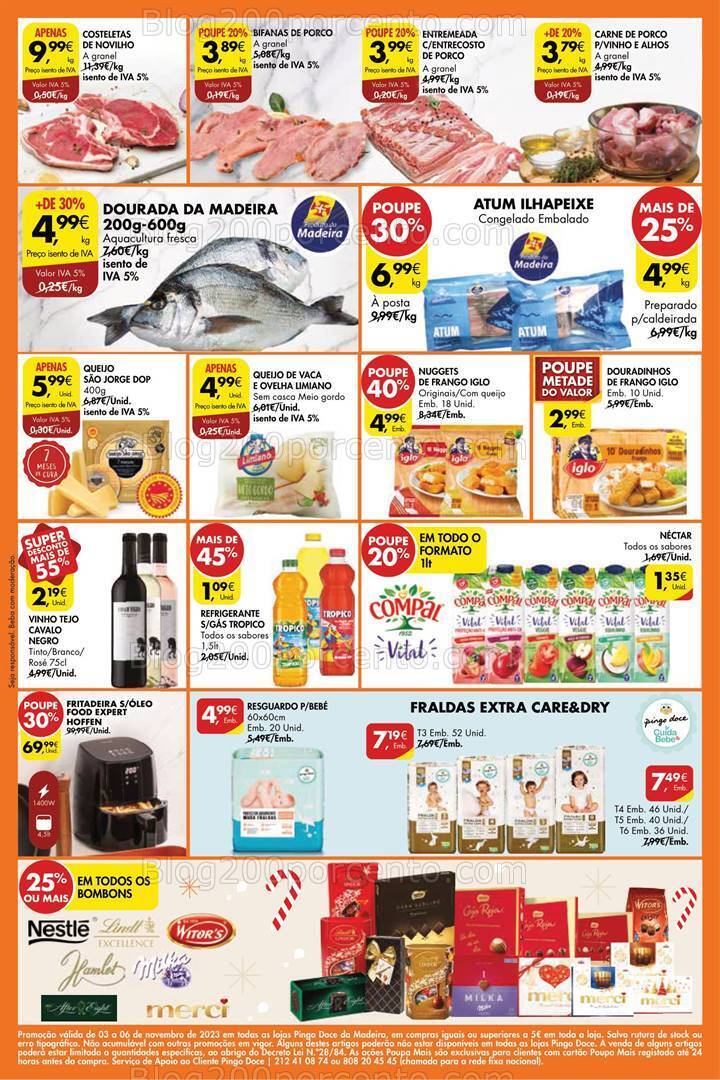 Antevisão Folheto PINGO DOCE Madeira Promoções Fim de Semana - 3 a 6 novembro