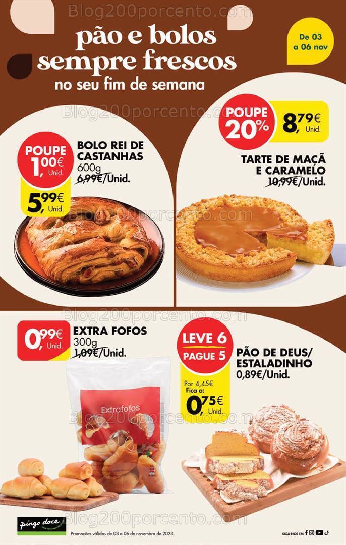 Antevisão Folheto PINGO DOCE Promoções Fim de Semana - 3 a 6 novembro