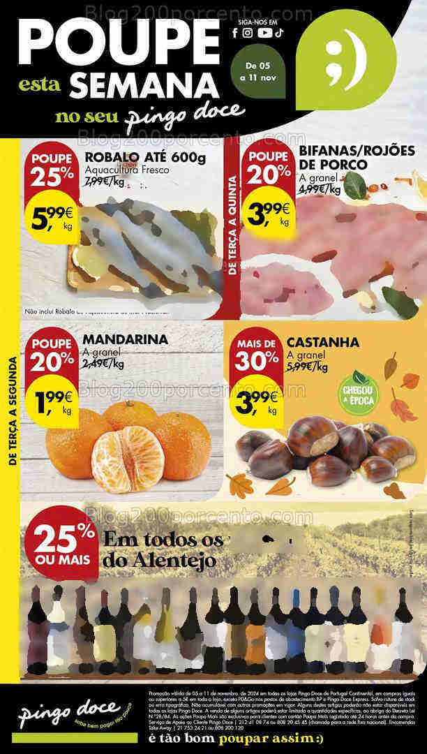Antevisão Folheto PINGO DOCE Lojas Pequenas Promoções de 5 a 11 novembro