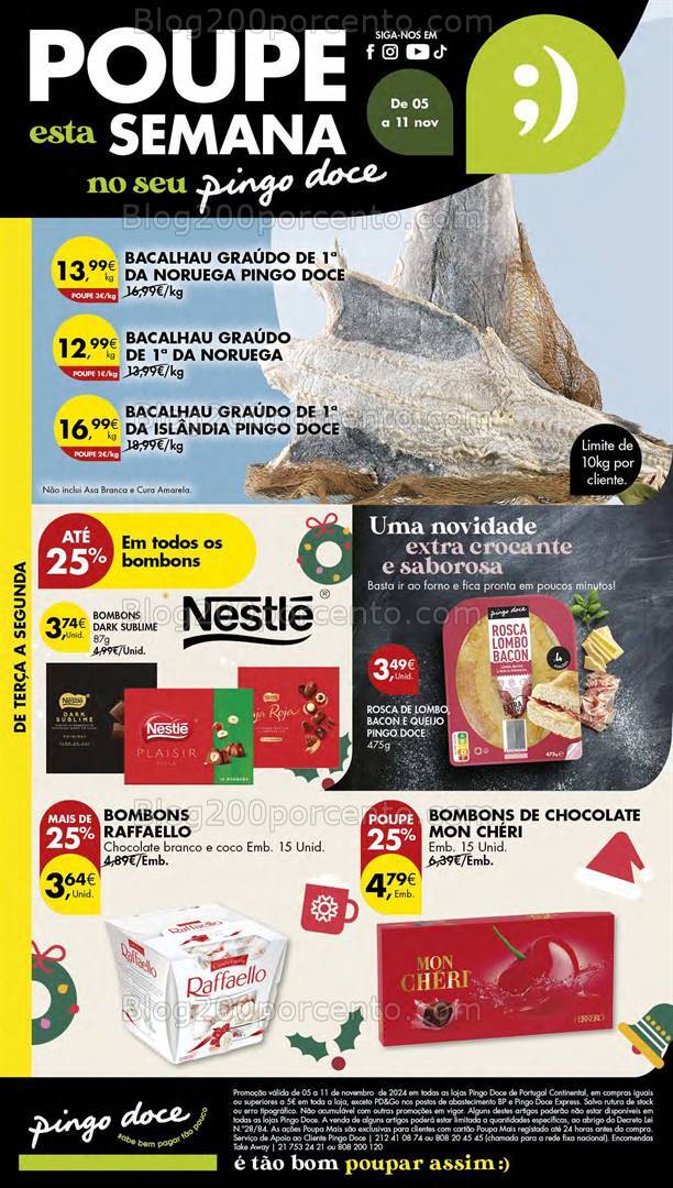 Antevisão Folheto PINGO DOCE Lojas Pequenas Promoções de 5 a 11 novembro
