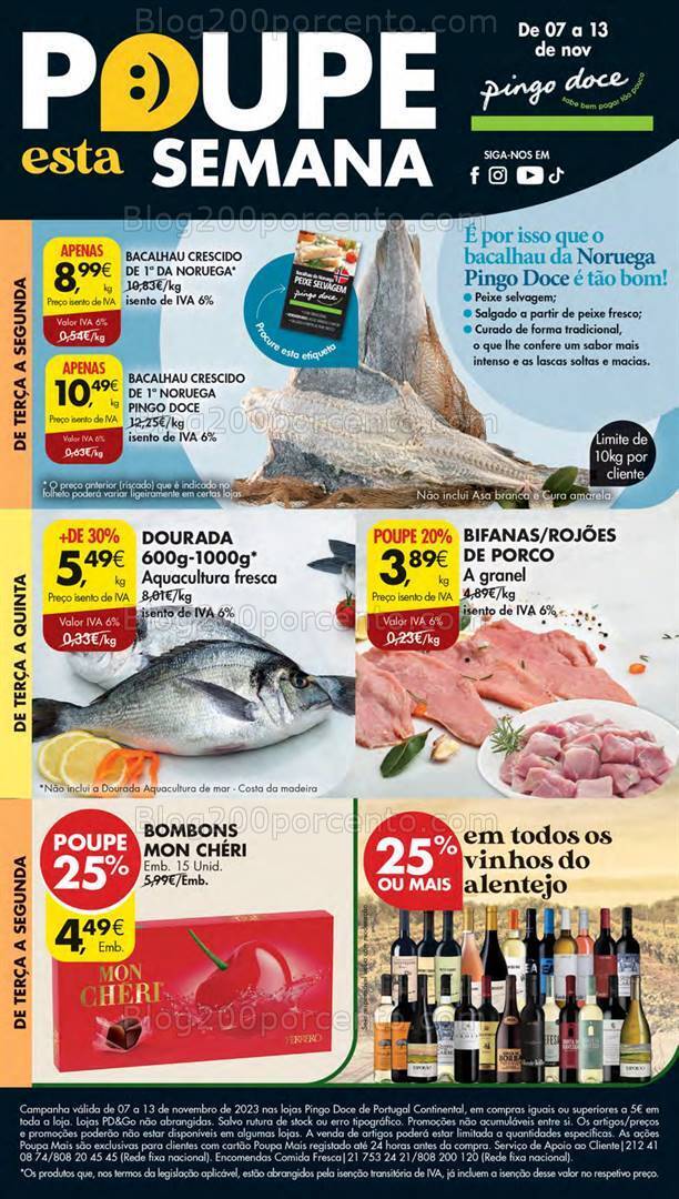 Antevisão Folheto PINGO DOCE Lojas Médias Promoções de 7 a 13 novembro