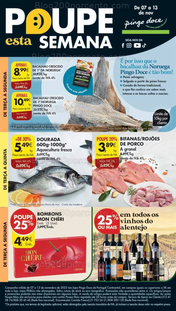 Antevisão Folheto PINGO DOCE Lojas Pequenas Promoções de 7 a 13 novembro