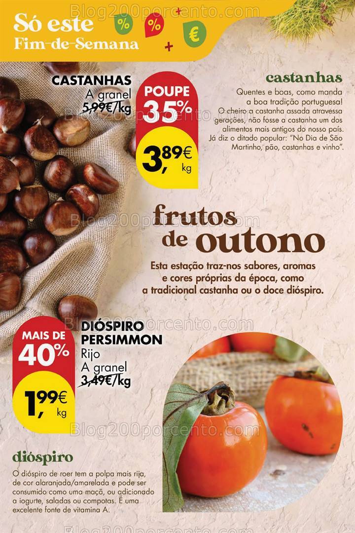 Antevisão Folheto PINGO DOCE Promoções Fim de Semana - 8 a 11 novembro