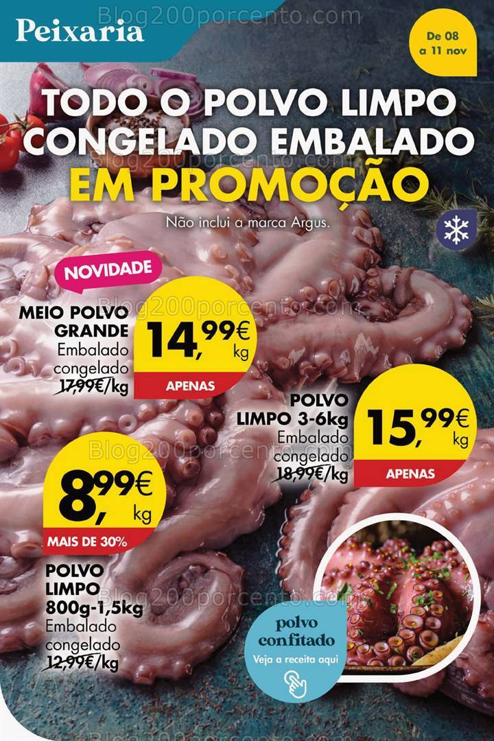 Antevisão Folheto PINGO DOCE Promoções Fim de Semana - 8 a 11 novembro
