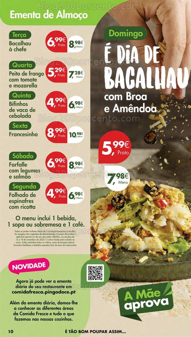 Antevisão Folheto PINGO DOCE Lojas Pequenas Promoções de 12 a 18 novembro