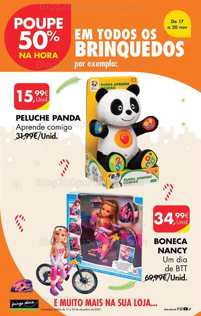 ALERTA - 50% desconto PINGO DOCE -Brinquedos Fim de Semana - 17 a 20 novembro
