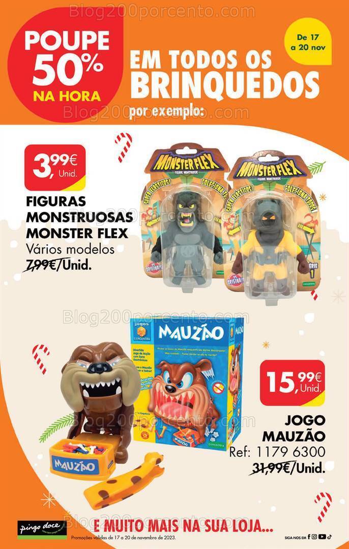 ALERTA - 50% desconto PINGO DOCE -Brinquedos Fim de Semana - 17 a 20 novembro