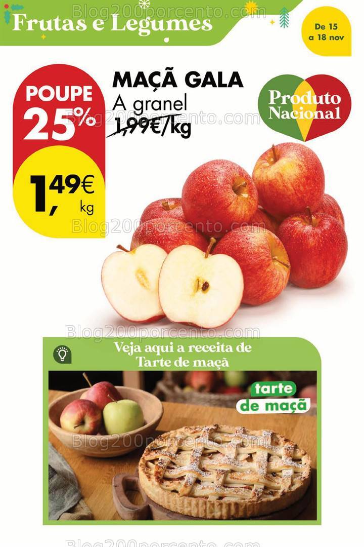Antevisão Folheto PINGO DOCE Promoções Fim de Semana - 15 a 17 novembro