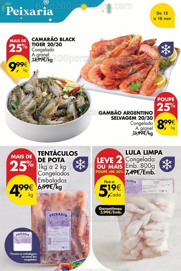 Antevisão Folheto PINGO DOCE Promoções Fim de Semana - 15 a 17 novembro