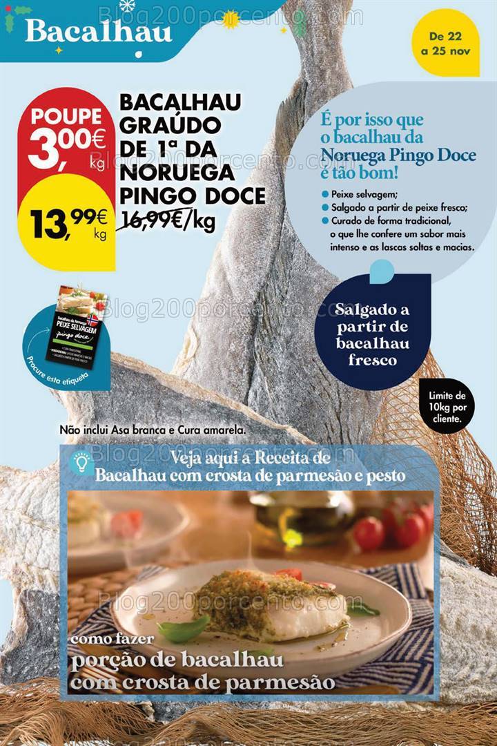 Antevisão Folheto PINGO DOCE Promoções Fim de Semana - 22 a 24 novembro