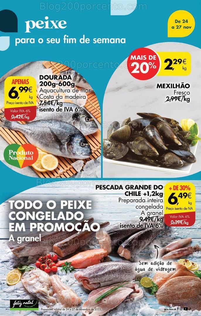 Antevisão Folheto PINGO DOCE Promoções Fim de Semana - 24 a 27 novembro