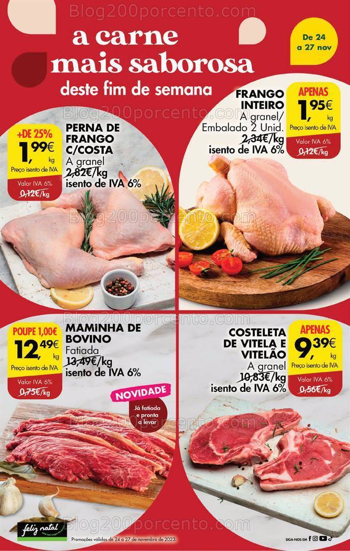 Antevisão Folheto PINGO DOCE Promoções Fim de Semana - 24 a 27 novembro