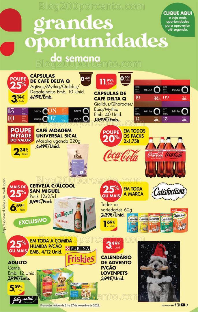 Antevisão Folheto PINGO DOCE Promoções Fim de Semana - 24 a 27 novembro