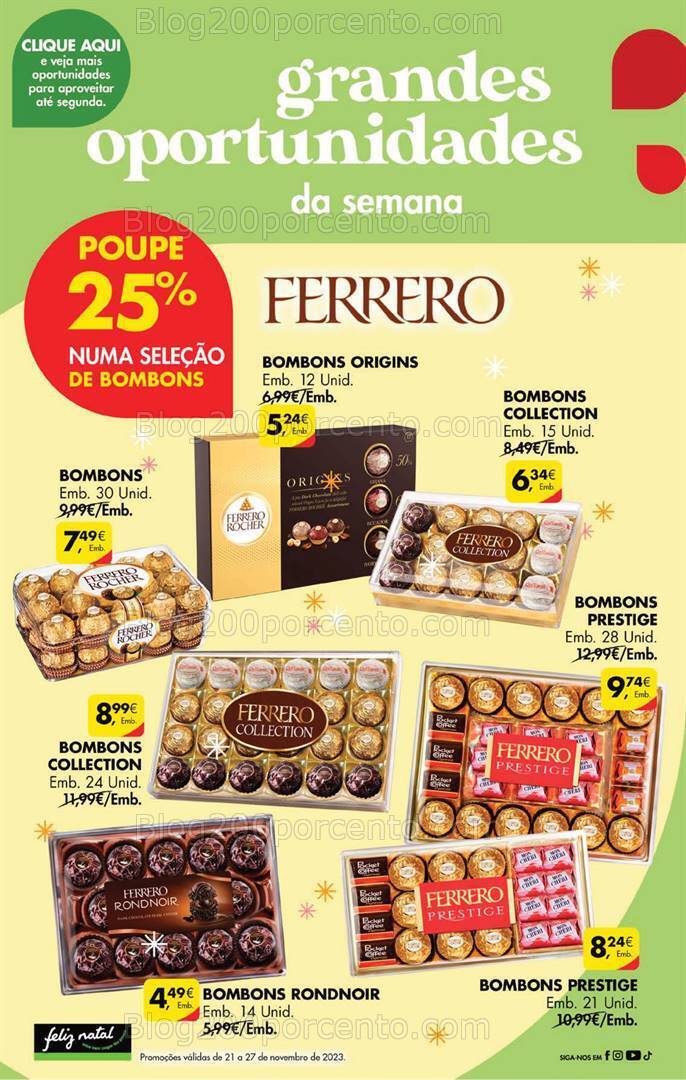 Antevisão Folheto PINGO DOCE Promoções Fim de Semana - 24 a 27 novembro