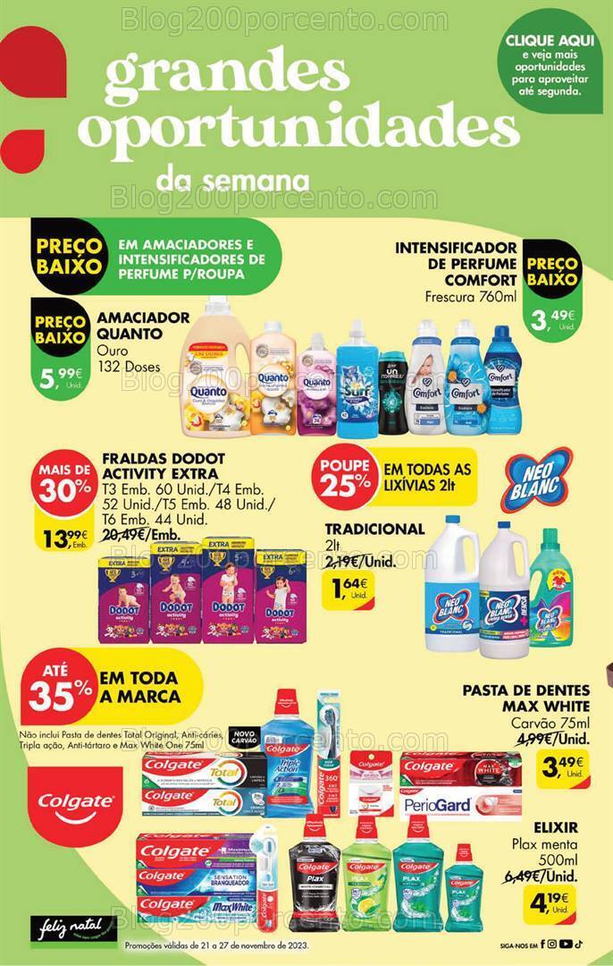 Antevisão Folheto PINGO DOCE Promoções Fim de Semana - 24 a 27 novembro