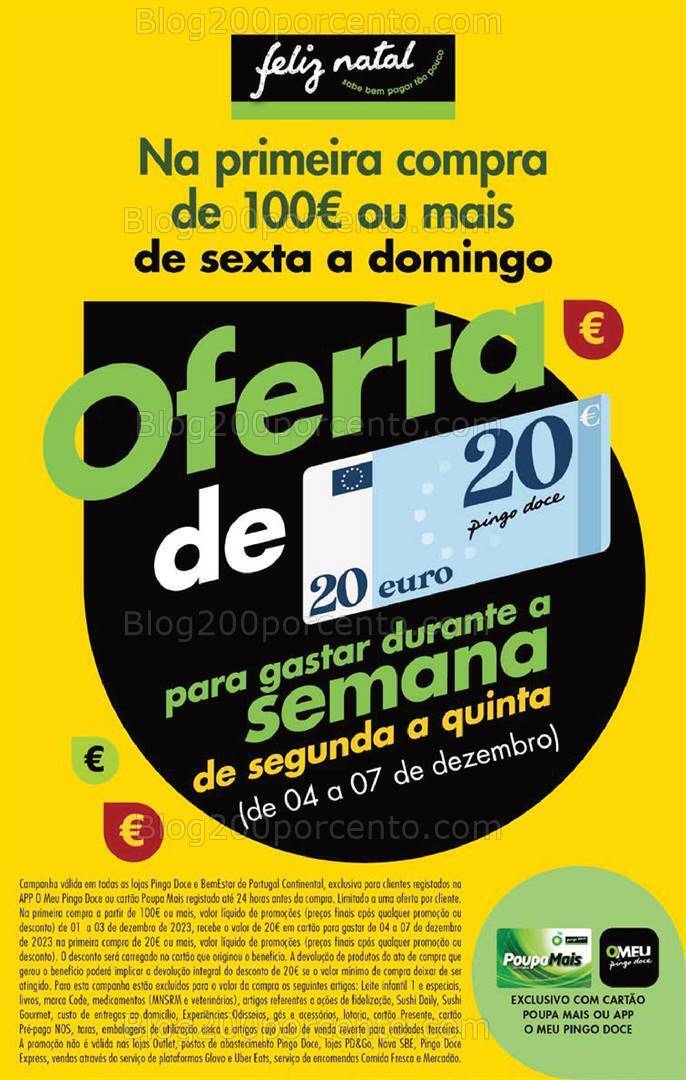 Antevisão Folheto PINGO DOCE Promoções Fim de Semana - 1 a 4 dezembro