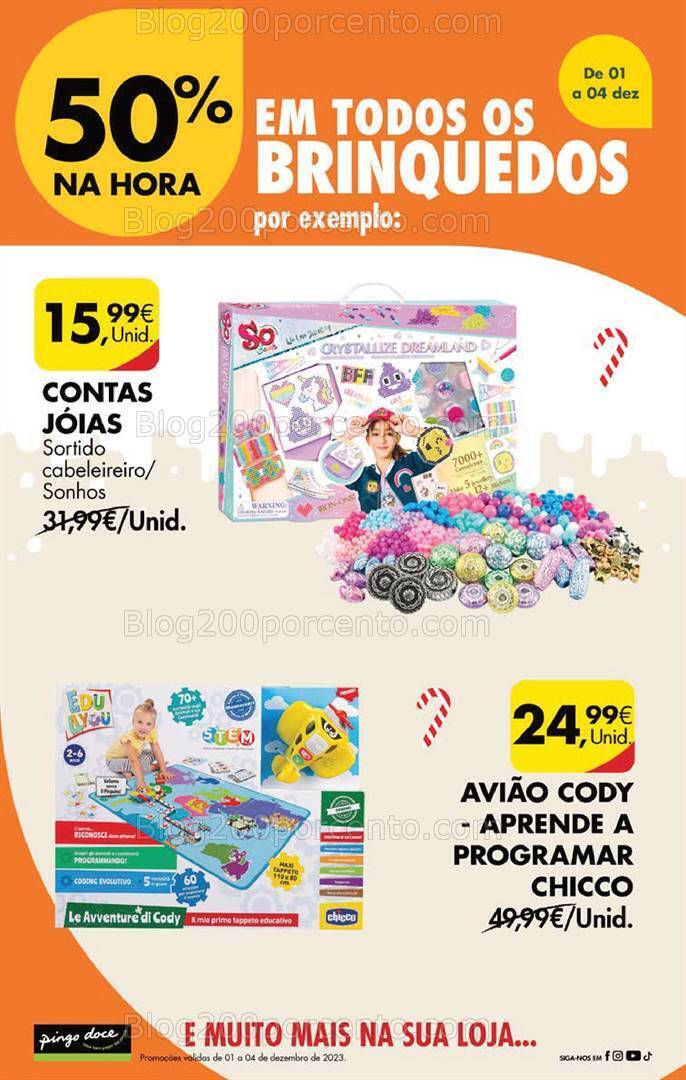 Antevisão Folheto PINGO DOCE Promoções Fim de Semana - 1 a 4 dezembro