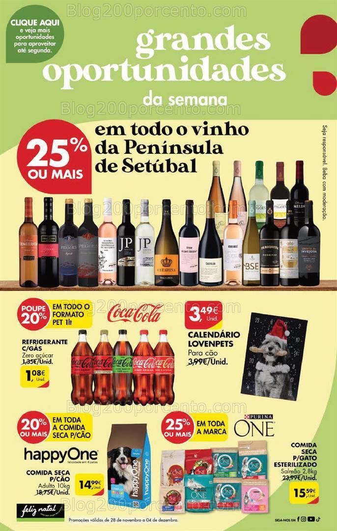 Antevisão Folheto PINGO DOCE Promoções Fim de Semana - 1 a 4 dezembro