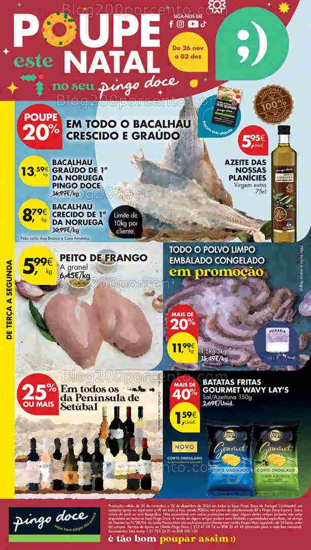 Antevisão Folheto PINGO DOCE Lojas Pequenas Promoções de 26 novembro a 2 dezembro