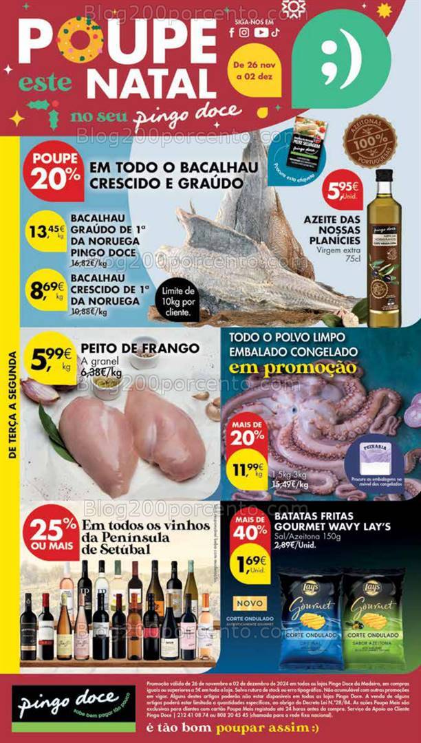 Antevisão Folheto PINGO DOCE Madeira Promoções de 26 novembro a 2 dezembro