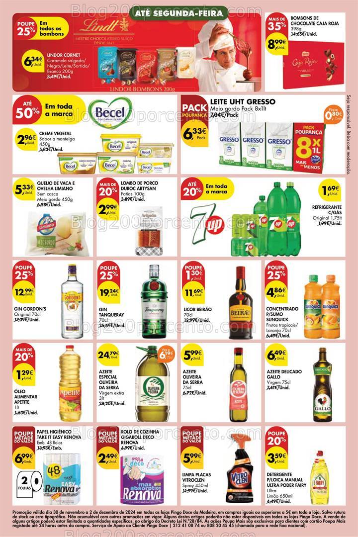 Antevisão Folheto PINGO DOCE Madeira Promoções Fim de Semana - 30 novembro a 2 dezembro