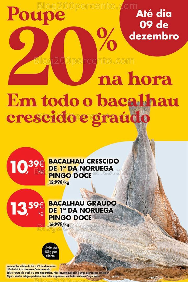 Antevisão Folheto PINGO DOCE Promoções Fim de Semana - 6 a 9 dezembro