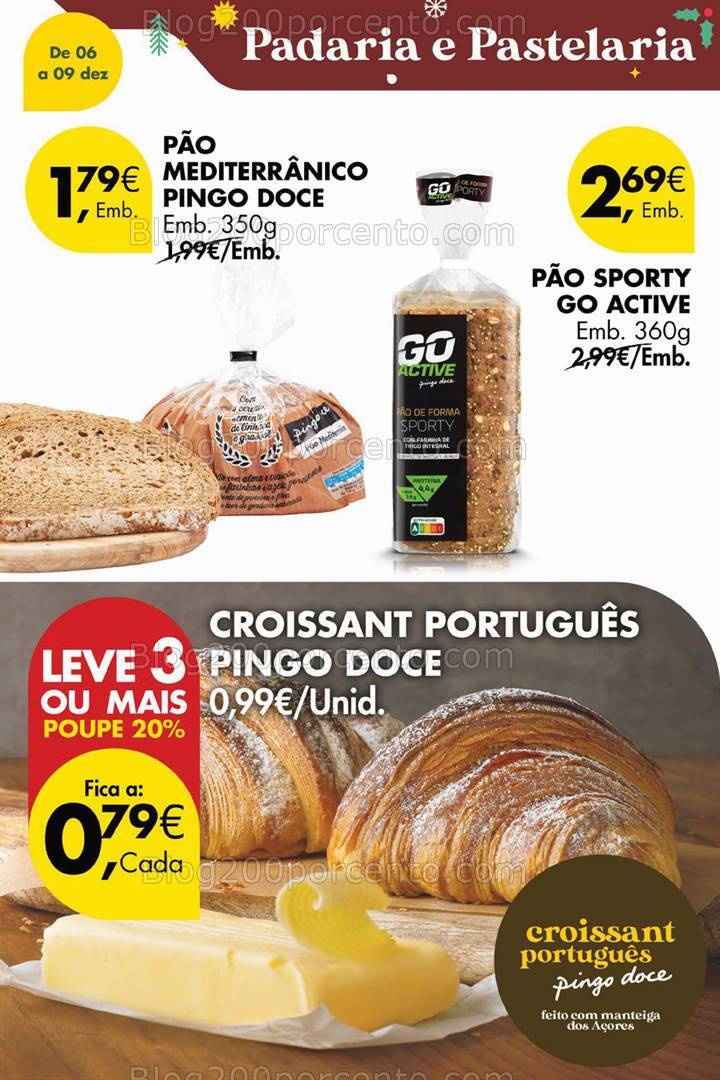 Antevisão Folheto PINGO DOCE Promoções Fim de Semana - 6 a 9 dezembro