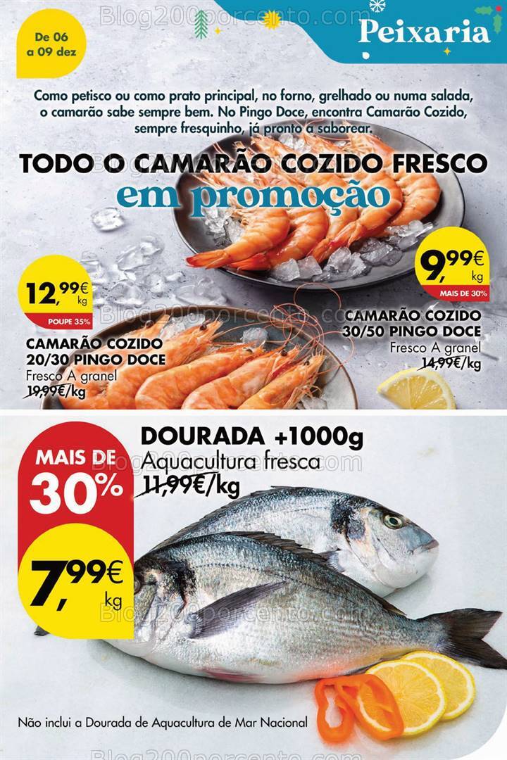 Antevisão Folheto PINGO DOCE Promoções Fim de Semana - 6 a 9 dezembro