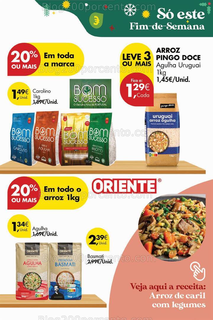 Antevisão Folheto PINGO DOCE Promoções Fim de Semana - 6 a 9 dezembro