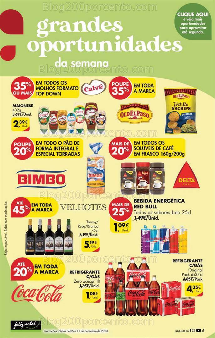 Antevisão Folheto PINGO DOCE Promoções Fim de Semana - 8 a 11 dezembro