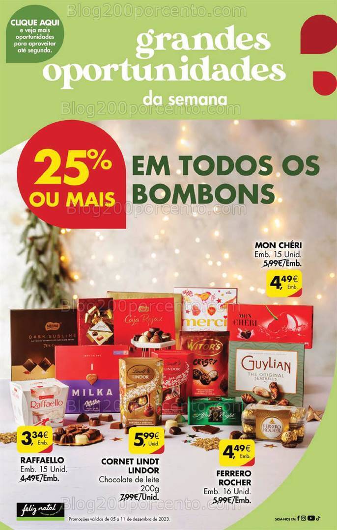 Antevisão Folheto PINGO DOCE Promoções Fim de Semana - 8 a 11 dezembro