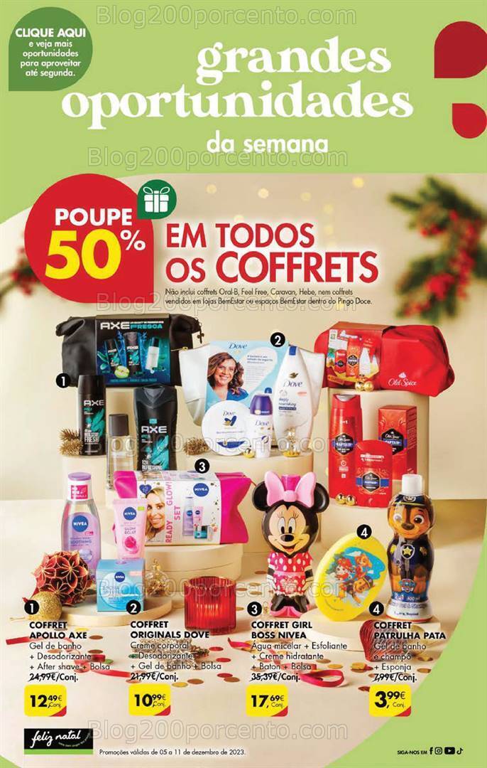 Antevisão Folheto PINGO DOCE Promoções Fim de Semana - 8 a 11 dezembro