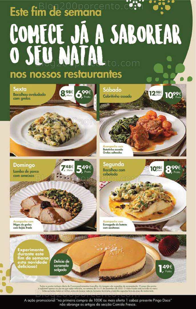 Antevisão Folheto PINGO DOCE Promoções Fim de Semana - 8 a 11 dezembro