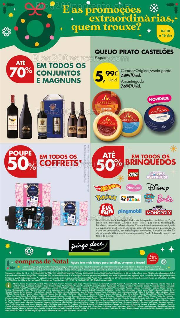 Antevisão Folheto PINGO DOCE Promoções de 10 a 16 dezembro