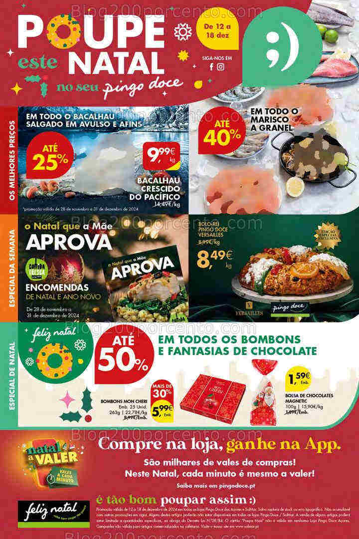 Antevisão Folheto PINGO DOCE Açores Promoções de 12 a 18 dezembro