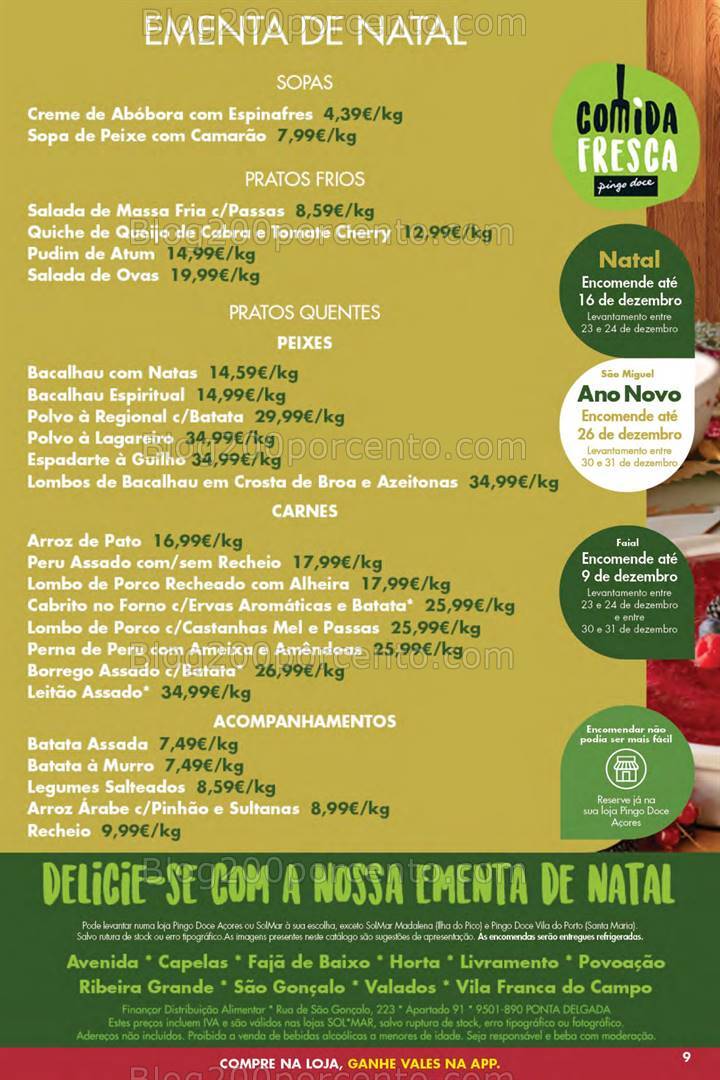 Antevisão Folheto PINGO DOCE Açores Promoções de 12 a 18 dezembro