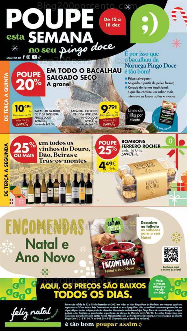 Antevisão Folheto PINGO DOCE Madeira Promoções de 12 a 18 dezembro