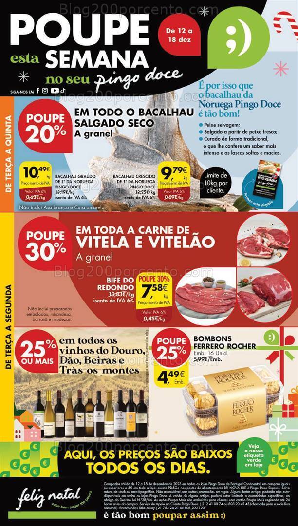 Antevisão Folheto PINGO DOCE Lojas Grandes Promoções de 12 a 18 dezembro