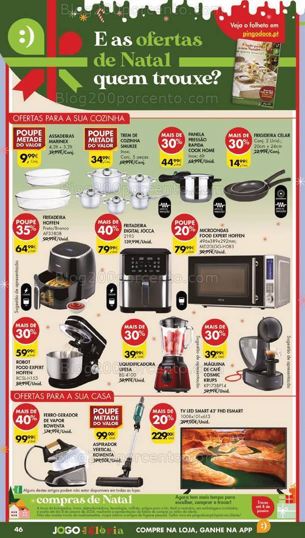 Antevisão Folheto PINGO DOCE Lojas Grandes Promoções de 12 a 18 dezembro