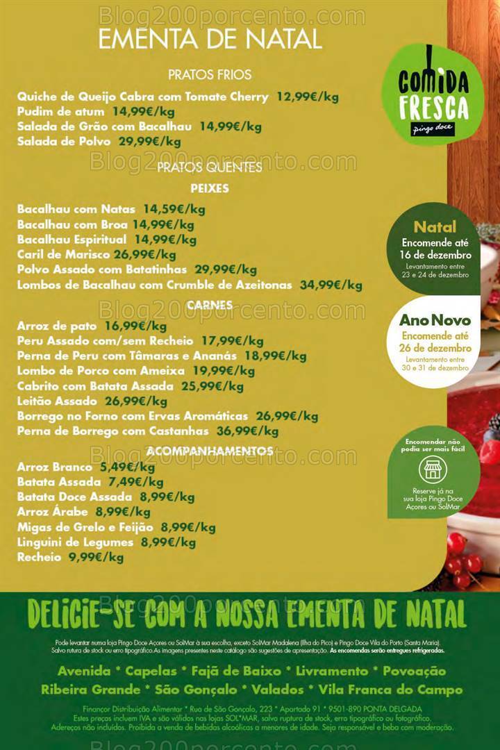 Antevisão Folheto PINGO DOCE Açores Promoções de 14 a 20 dezembro