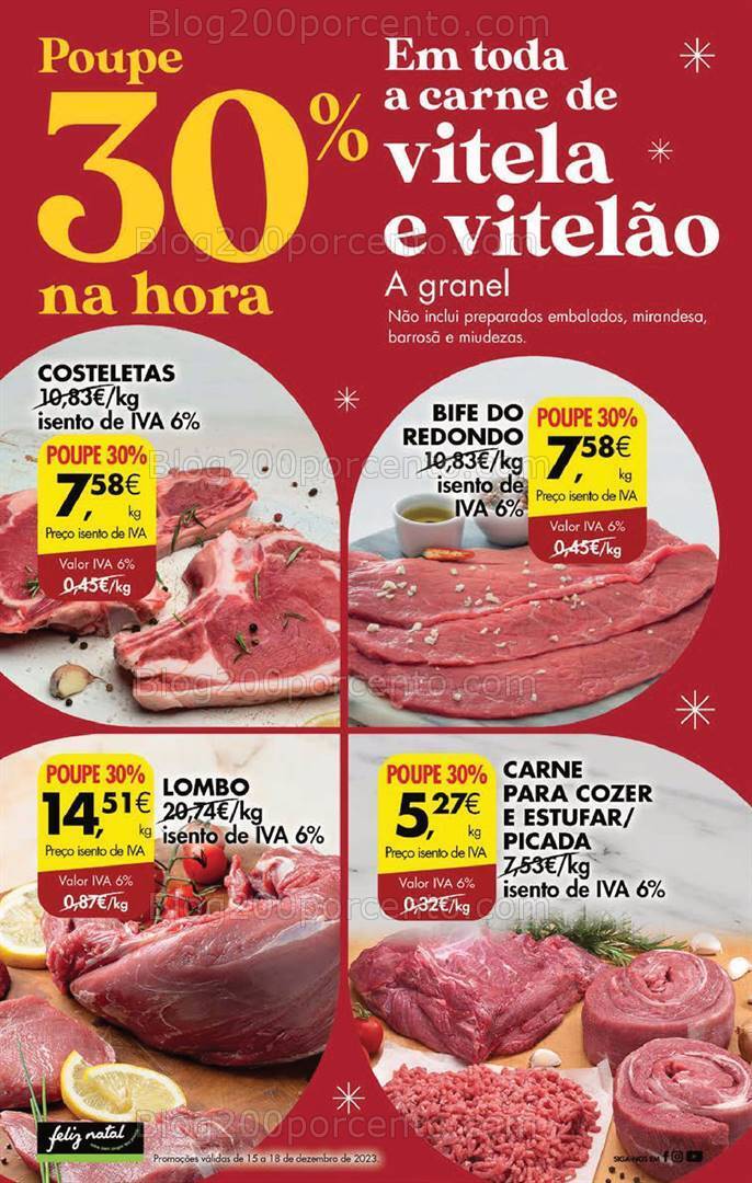 Antevisão Folheto PINGO DOCE Promoções Fim de Semana - 15 a 18 dezembro