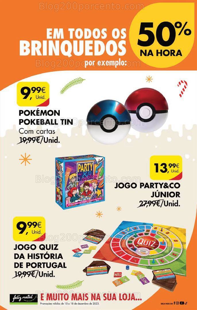 ALERTA - 50% desconto PINGO DOCE Todos os Brinquedos - 15 a 18 dezembro