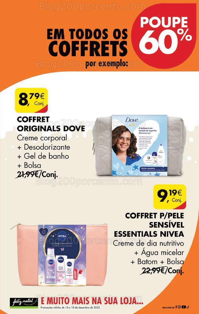 ALERTA - 60% desconto PINGO DOCE Todos os Coffrets - 15 a 18 dezembro