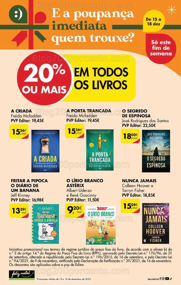 Antevisão Folheto PINGO DOCE Promoções Fim de Semana - 15 a 18 dezembro