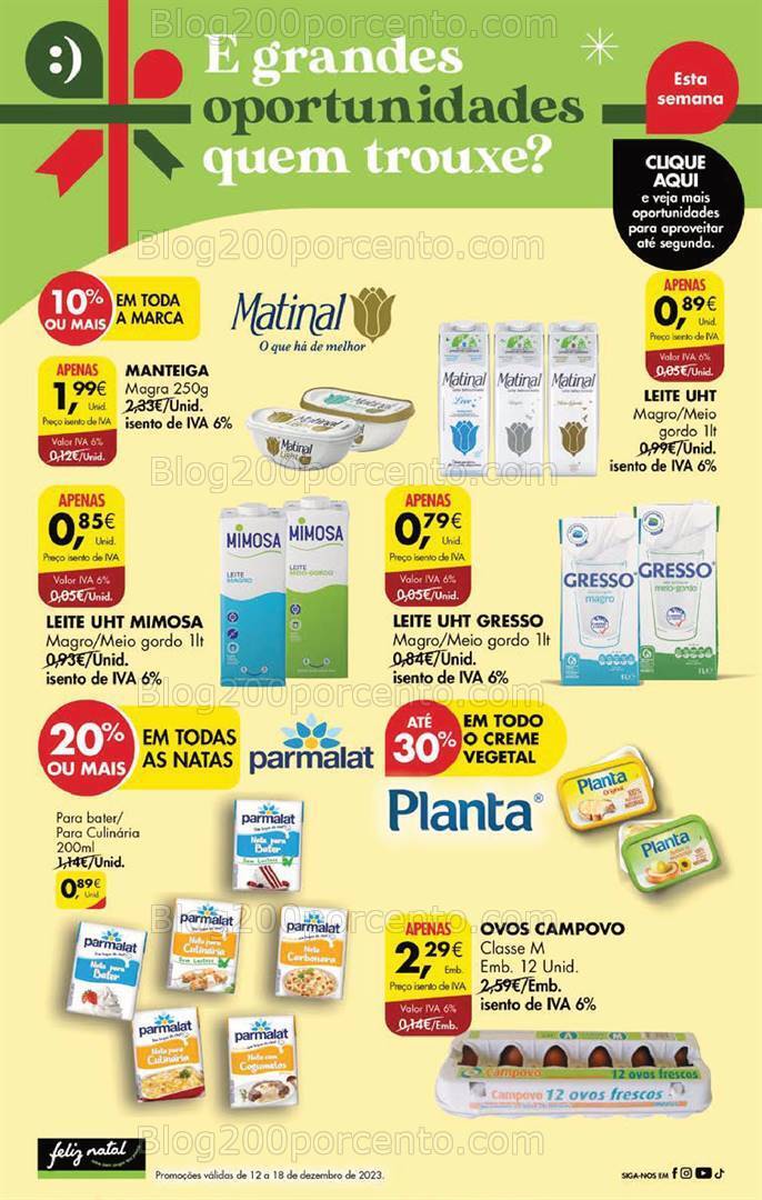Antevisão Folheto PINGO DOCE Promoções Fim de Semana - 15 a 18 dezembro